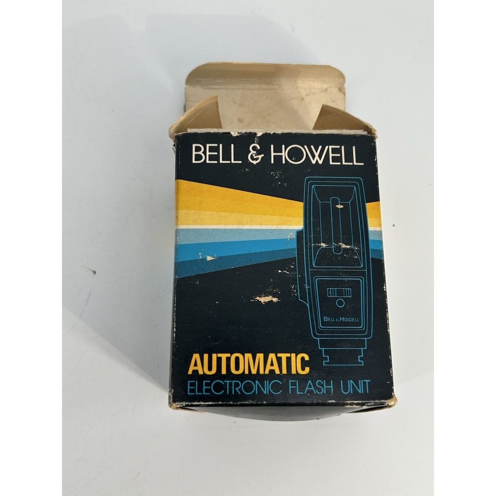 Vintage Bell & Howell Automatic 860 Flash Unit For Vintage Cameras W/ Box